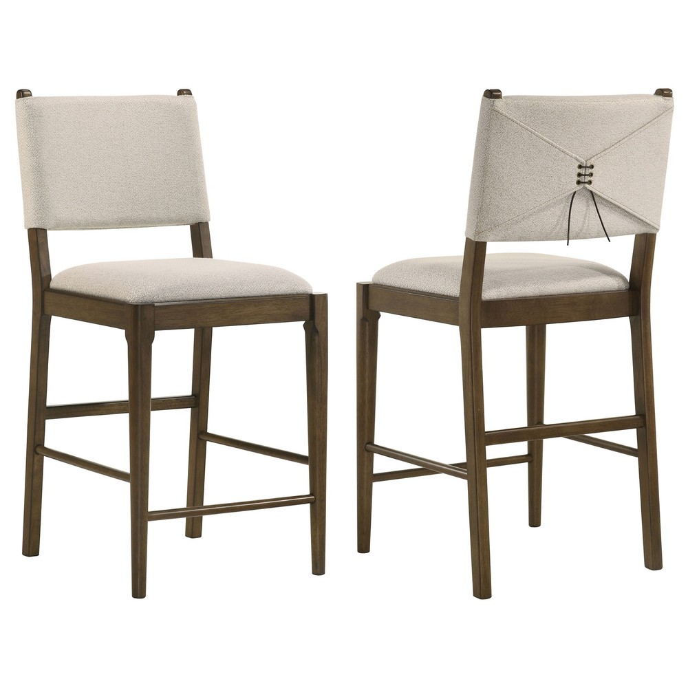 Crispin Brown Upholstered Counter Side Chair