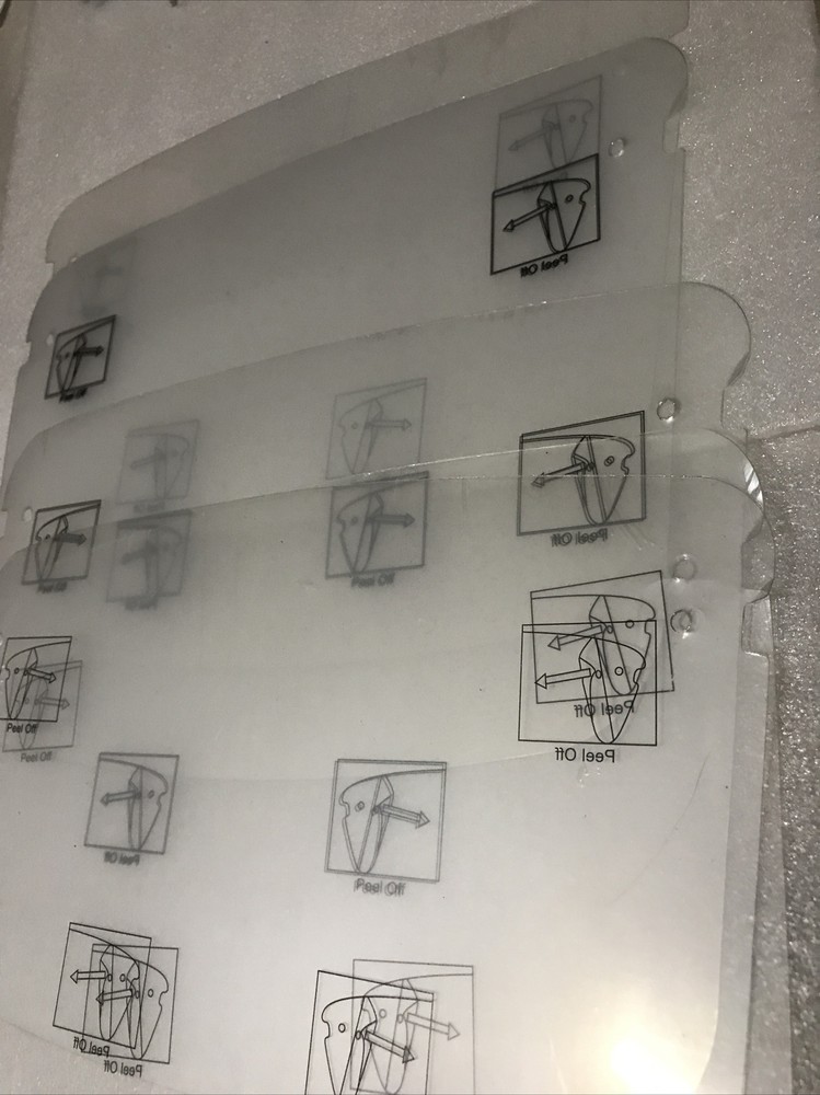 Face Shield Glasses with Replaceable Shields/ 2 Pair & 8 Face Shields # 117