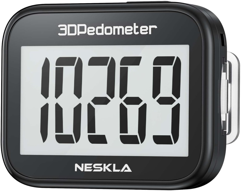 Pedometer Walking Step Counter Large Digital Display Step Tracker Clip