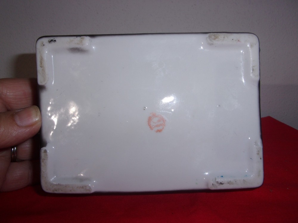 vintage nora china square dish *