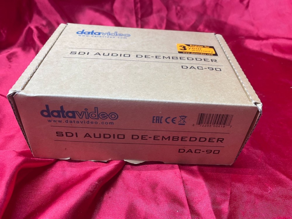 DATAVIDEO SDI AUDIO DE-EMBEDDER DAC-90 /FREESHIPPING
