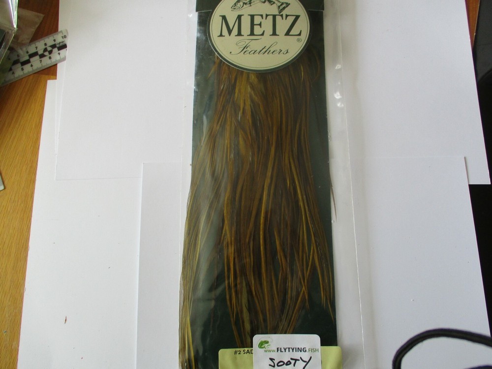 metz saddle grade 2 sooty olive hackle feathers 