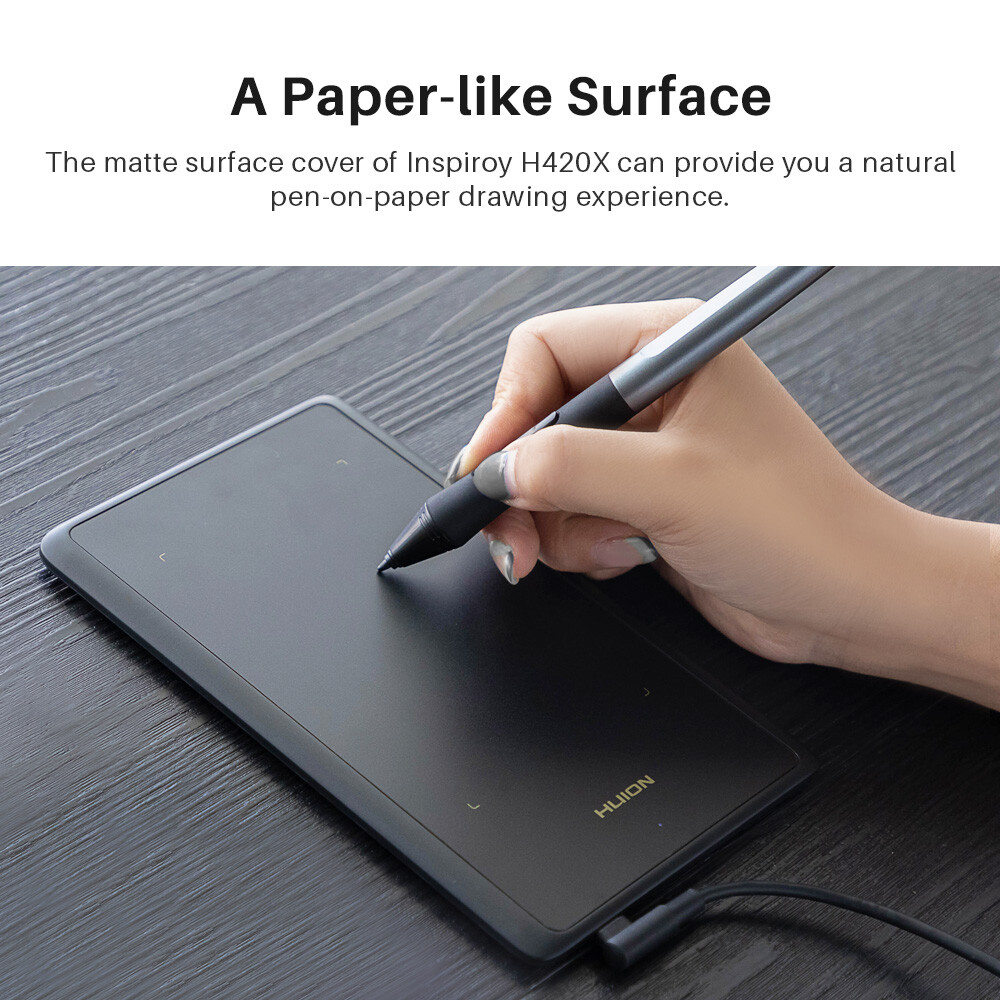 HUION H420X OSU Graphics Drawing Tablet support Chromebook,Mac,Win and Android