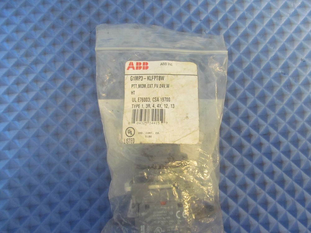 NOS ABB Push Button G1MP3-KLFPT8W