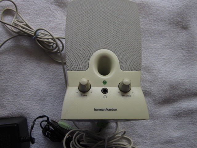Retro Harmon/Kardon Multimedia Computer Speakers Set with Power Supply Tested