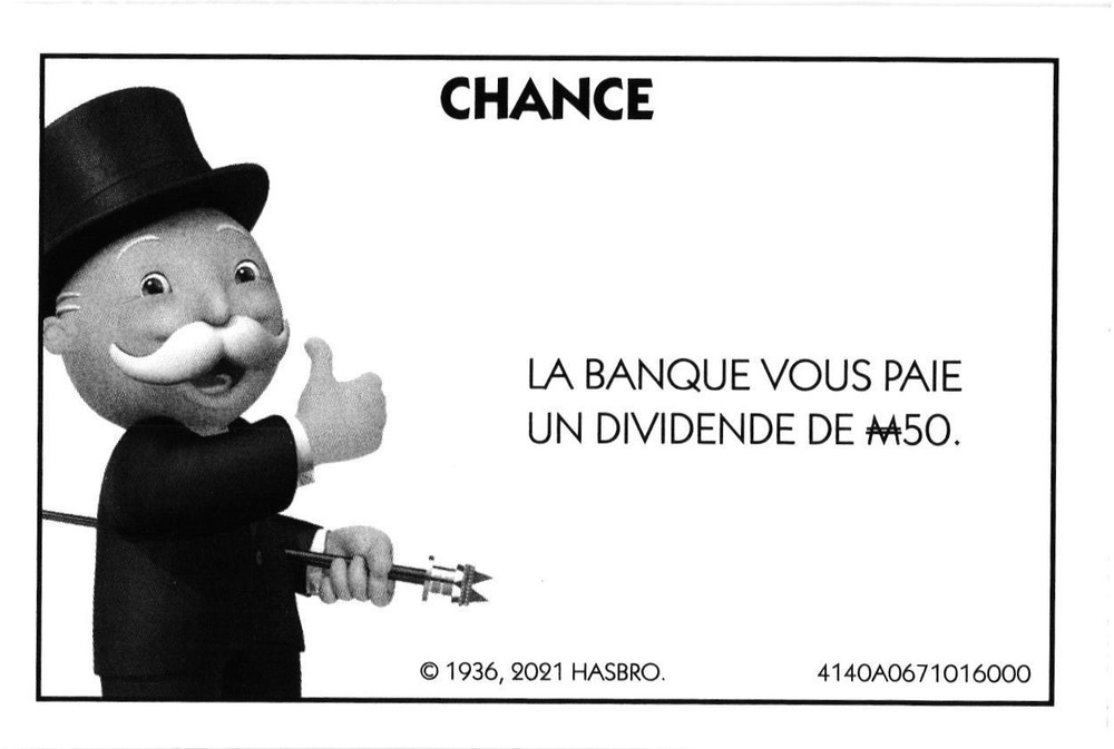 Carte Monopoly Chance