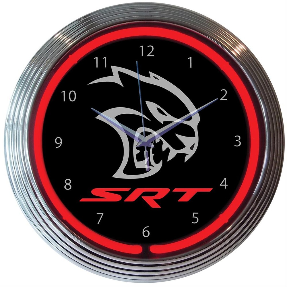 Fits Dodge SRT Hellcat Neon Clock 8HELLC