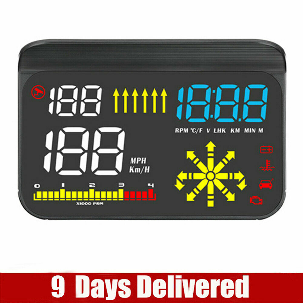 M15 Head Up Display OBD GPS Dual Mode Speedometers Overspeed Warning Projector