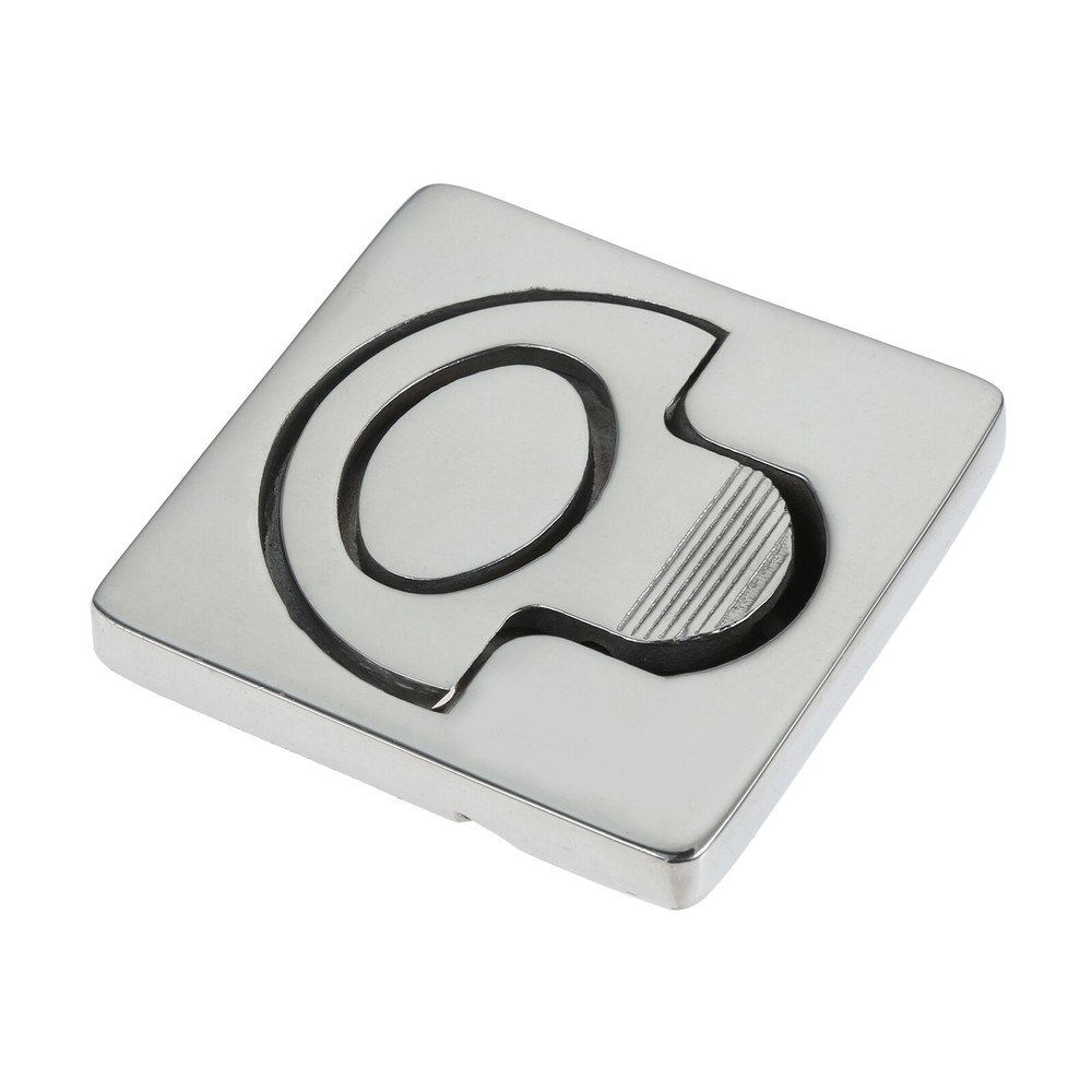 1Pc 316 Stainless Steel Round Spring Loaded Flush Latch Marine Deck Pull Handle