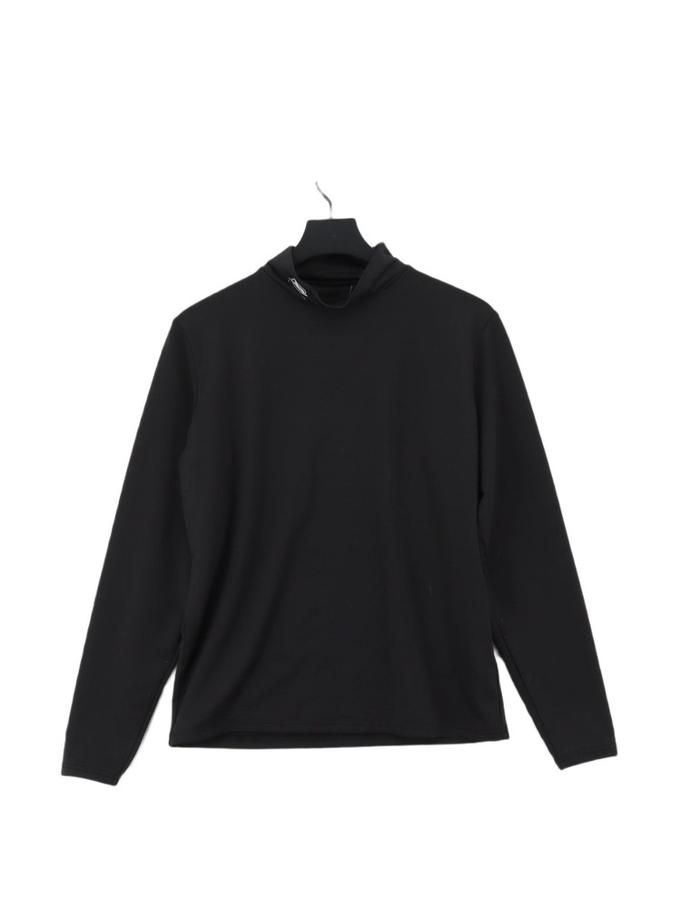 Trespass Men's Loungewear L Black Polyester with Spandex Mock Neck Basic