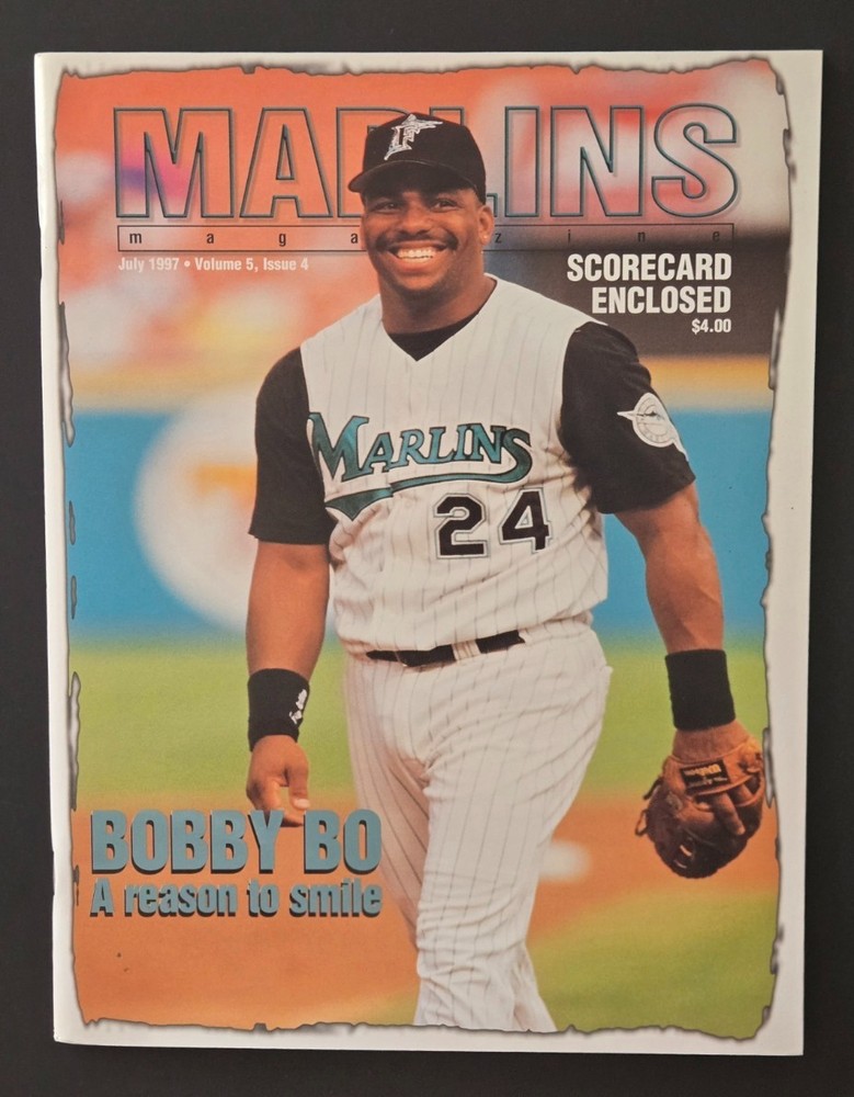 July 1997  Vol 5, #4  DODGERS VS  MARLINS  MAGAZINE PROGRAM  Bobby Bonilla  NM