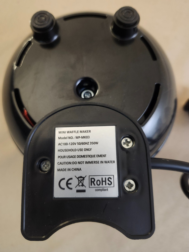 Mini Waffle Maker (red) # WP-MK03