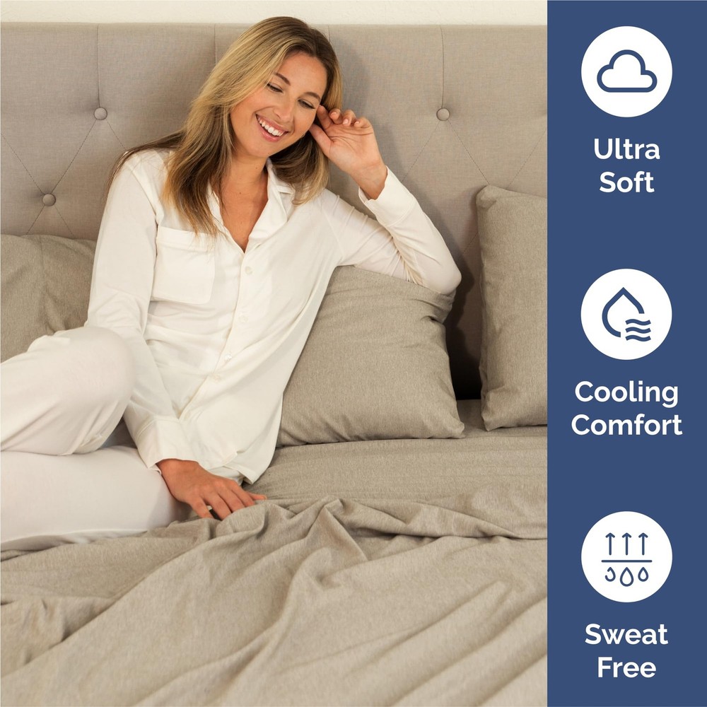 King Size 4 Piece Sheet Set - Comfy Breathable Cooling Bed Sheets Set - Hote...