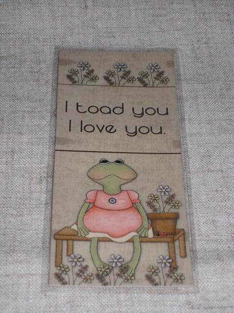 PRIMITIVE FROG TOAD LAMINATED BOOKMARK (CL 6-14)