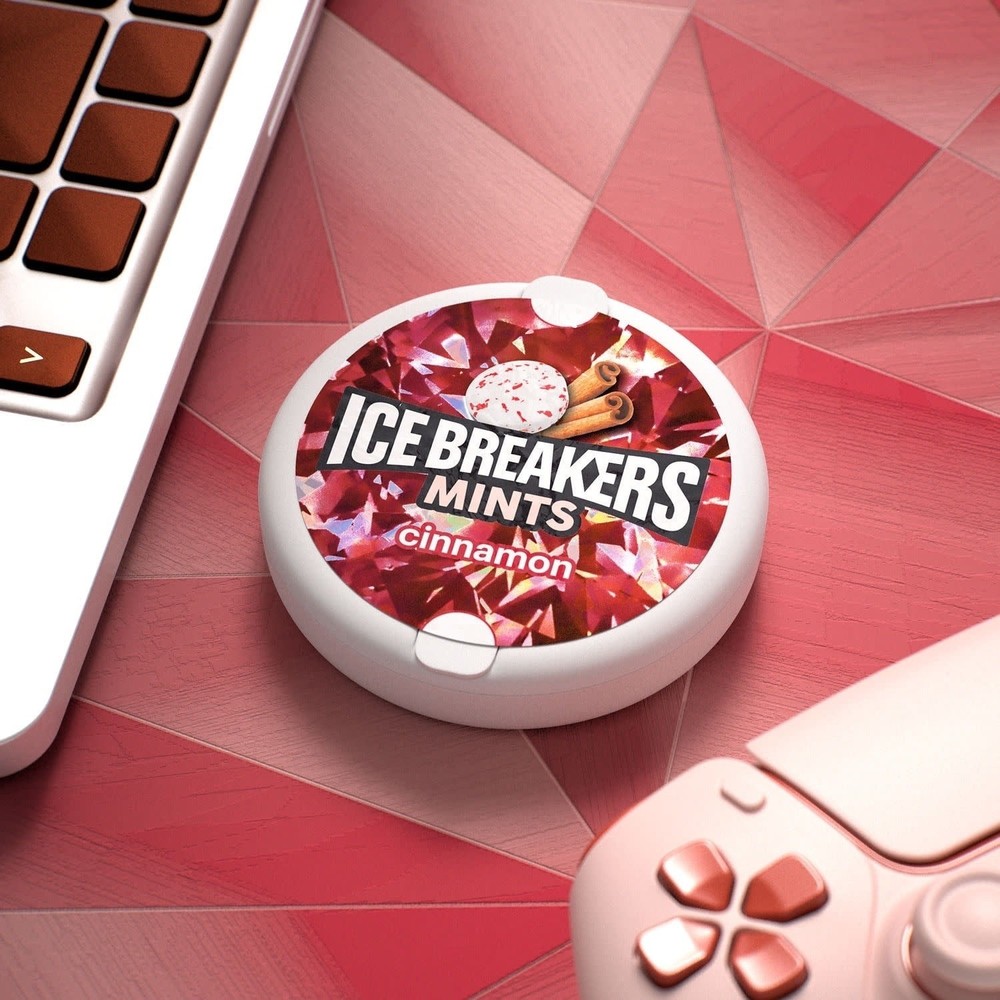 Ice Breakers Cinnamon Sugar-Free Mints – 1.5 oz Puck