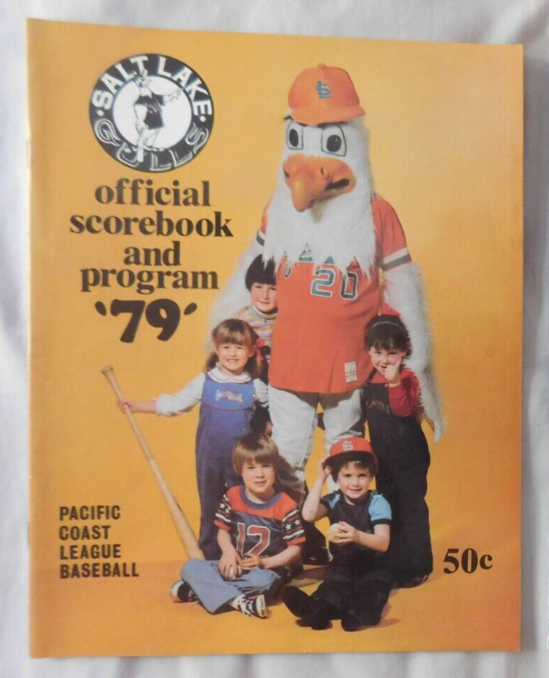 1979 Salt Lake Gulls Pacific Coast League Baseball Program Ex