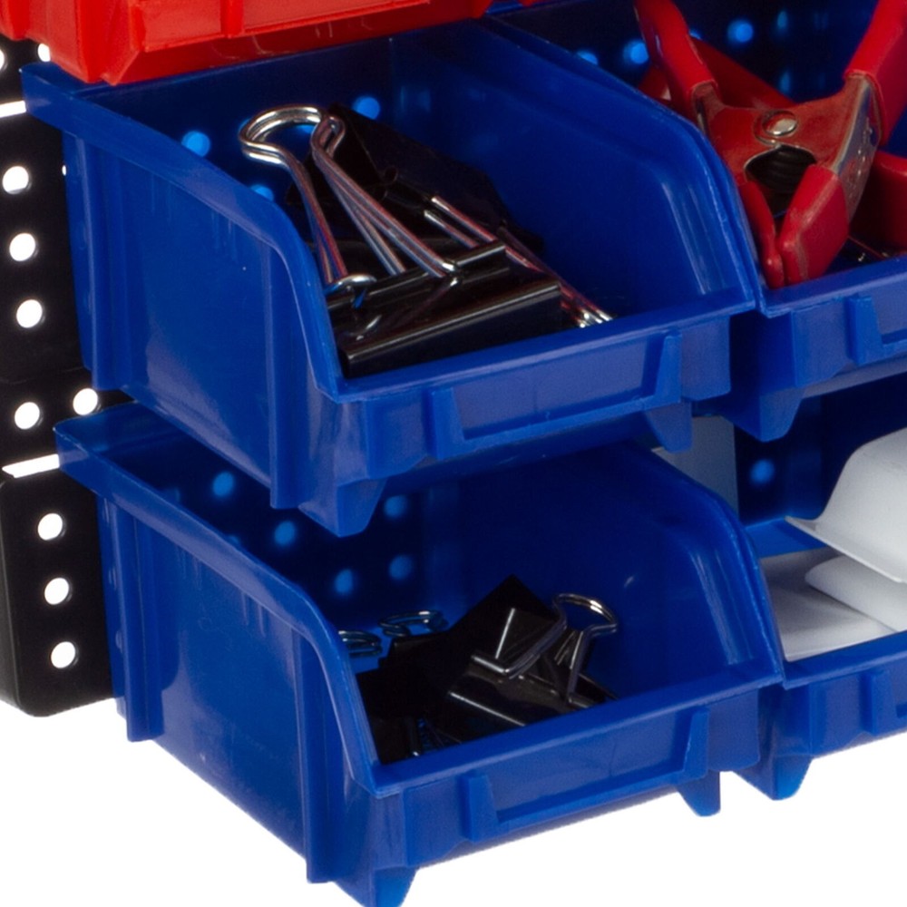 30-Compartment Wall-Mounted Garage Bins Craft Hardware StorageTool Box Organizer