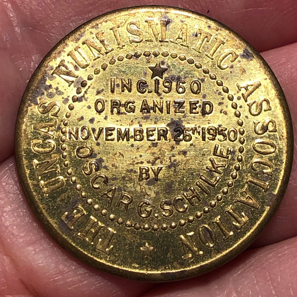 Vintage Uncas Numismatic Association Commemorative Token