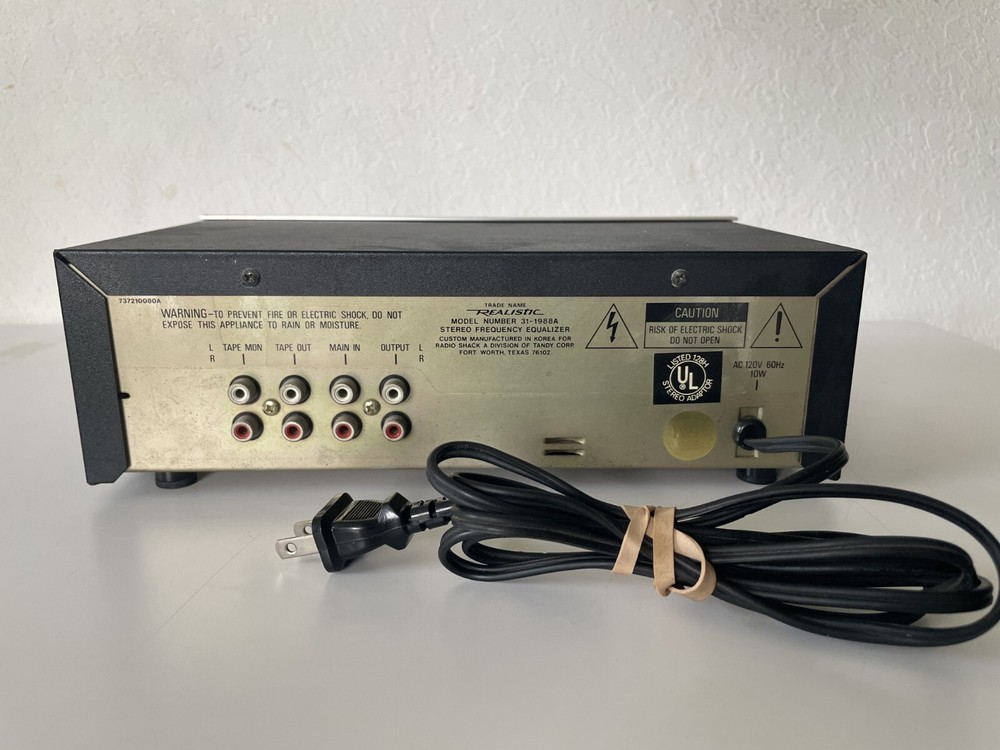 Realistic 31-1988A Five Band Stereo Frequency Equalizer