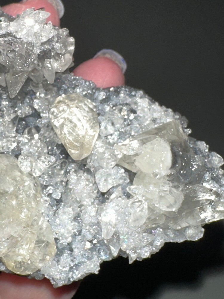Diamond Calcite Specimen,Quartz Crystal,Metaphysical,Unique,Decor,