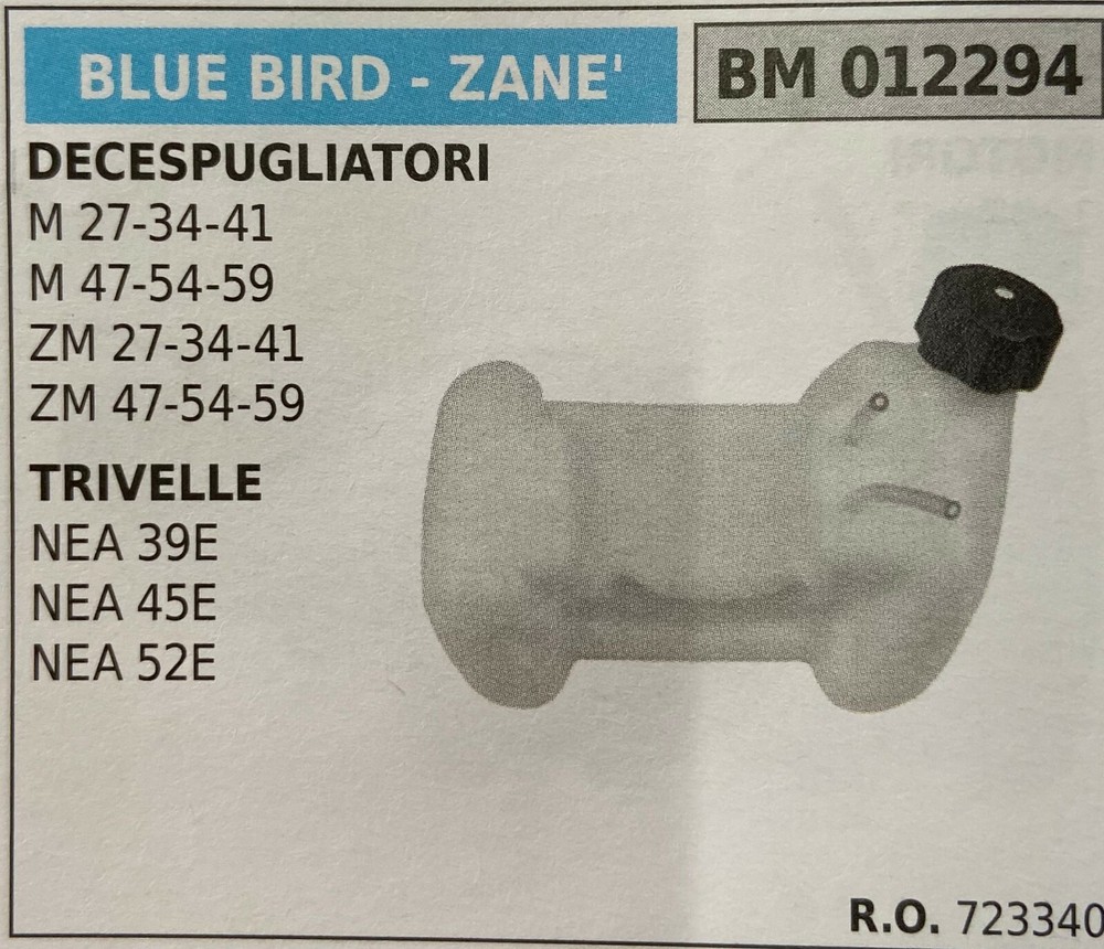 BRUMAR BLUE BIRD TANK - ZANE' BM012294