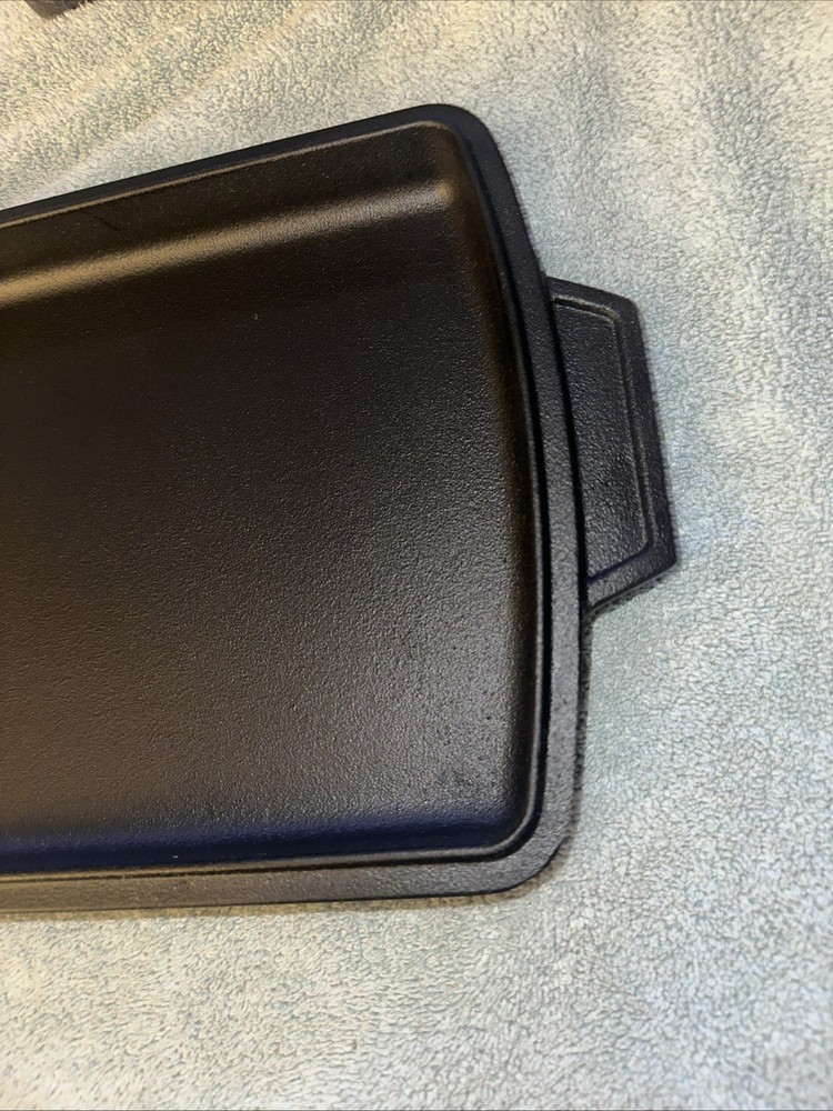 Iron Seasoned Cast Dutch Oven Set 6QT 9 x13 Rectangular Baking Pan Pre Casting