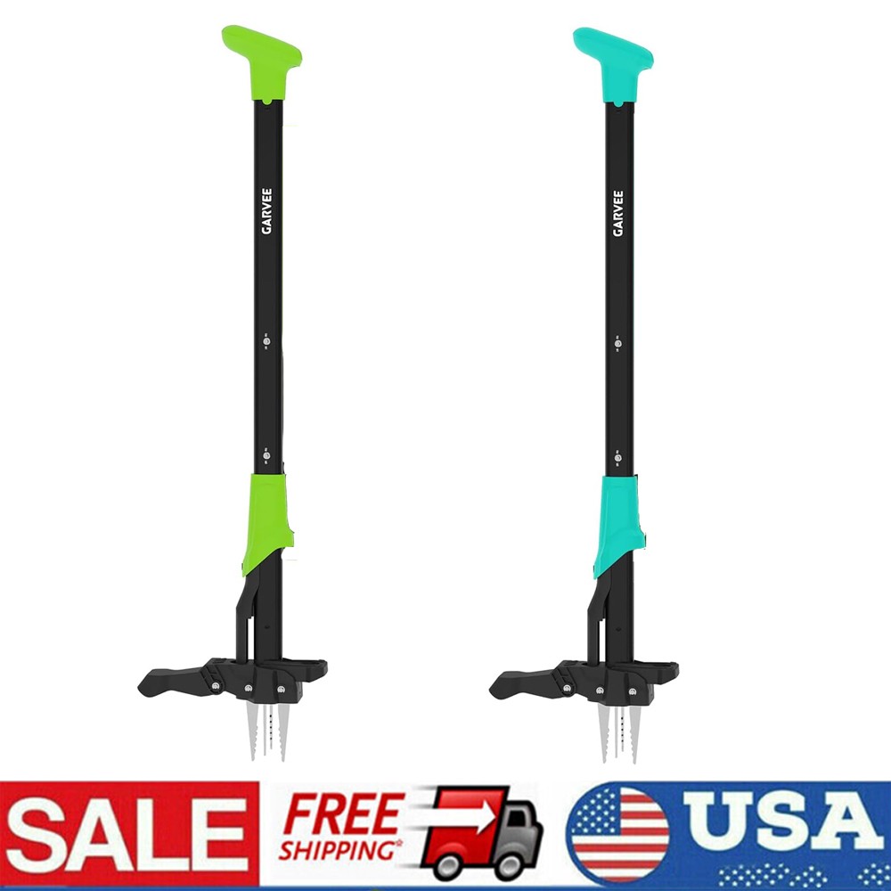 Weeder Puller Tool Stand Up Weed Tool w/ Long Handle Garden Weed Remover Tool