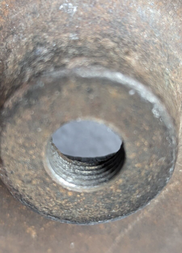 EM & Co Sanding Disc Plate 7.5" Plate Diameter, Threaded for Mounting, Vintage