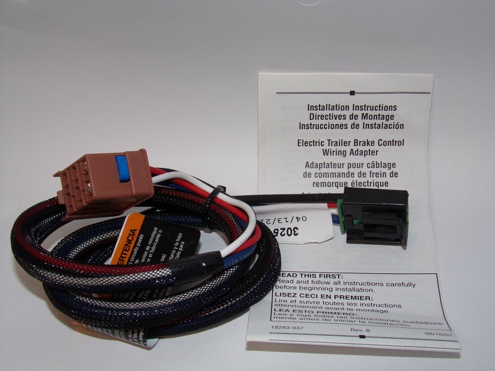 Tekonsha Trailer Brake Controller OEM Wire Harness 3025