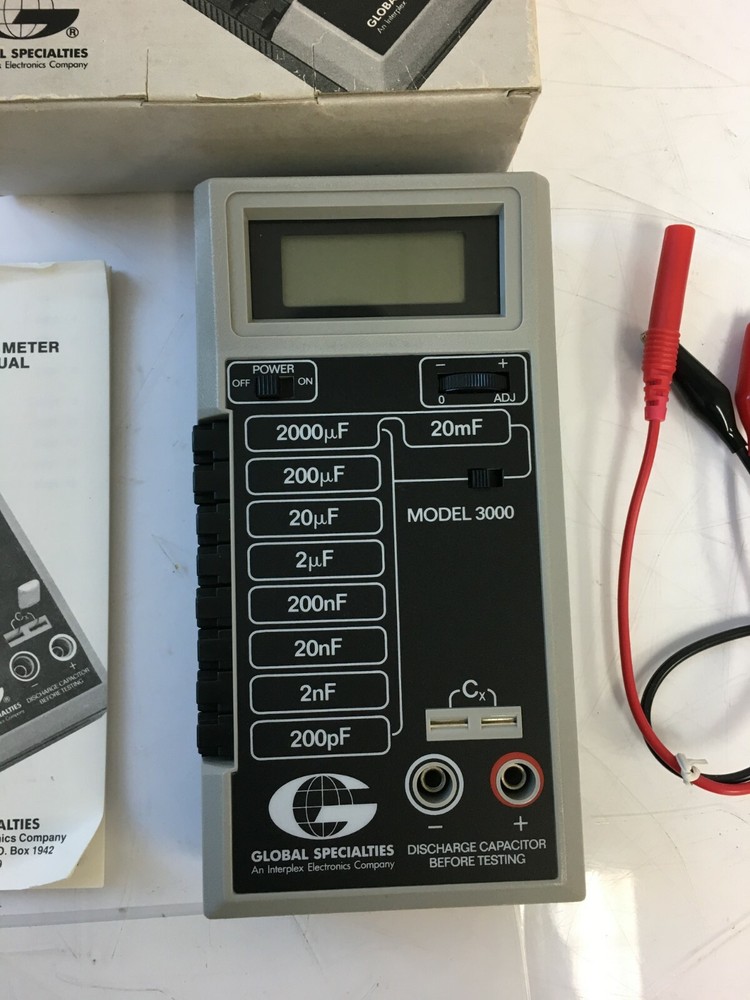 GLOBAL SECIALTIES 3000 CAPACITANCE METER