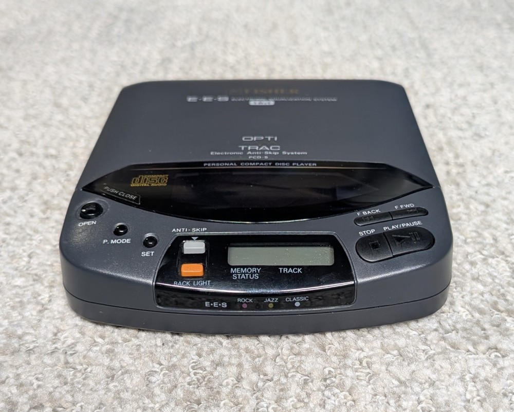 Fisher Opti Trac Compact Disc Player PCD-5 Electronic Equalization System Works