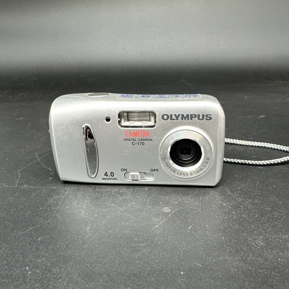 Olympus Camedia C-170 4.0MP Compact Digital Camera Silver Tested