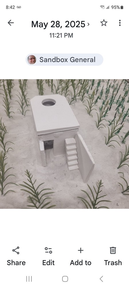 1/35 Tobruk Bunker. For Diorama or War Games.
