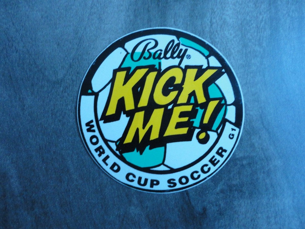 World Cup Bally 2" dia.  Pinball Sticker
