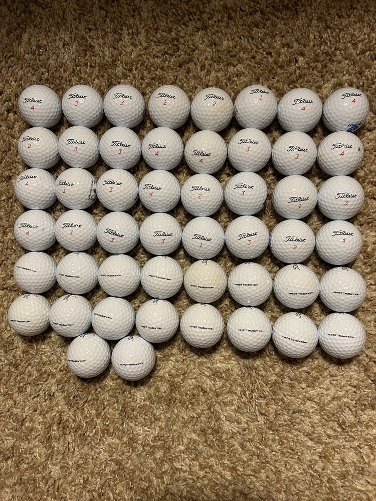 50 Mint Titleist DTTrusoft Golf Balls