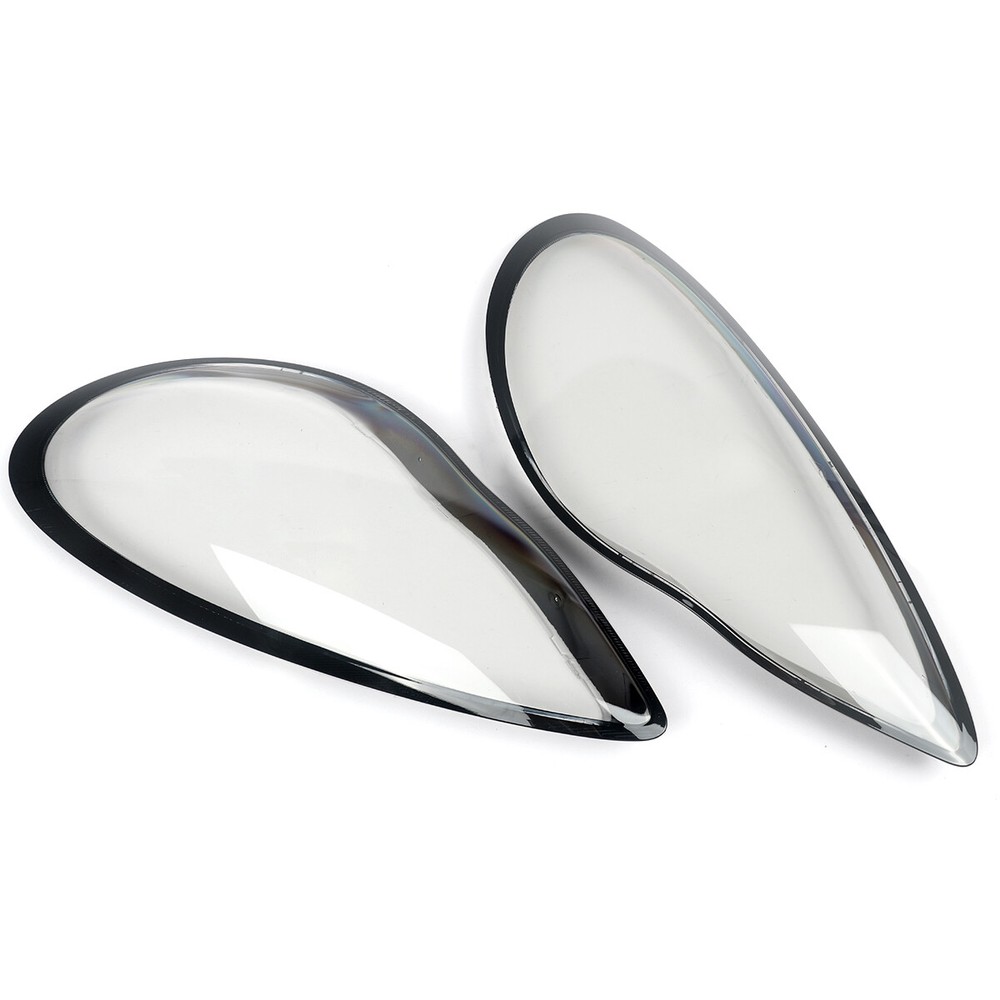 LH+RH Front Headlight Lens Replacement Shell For Porsche Panamera 970 2010-2013