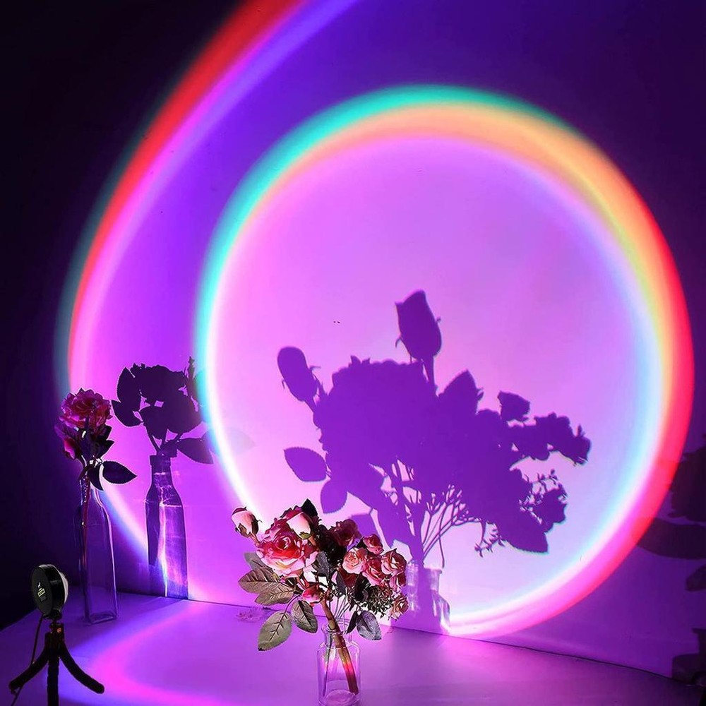 Smart LED Sunset Projection Lamp, Multi-Color, 360 Degree Rotation, APP Control