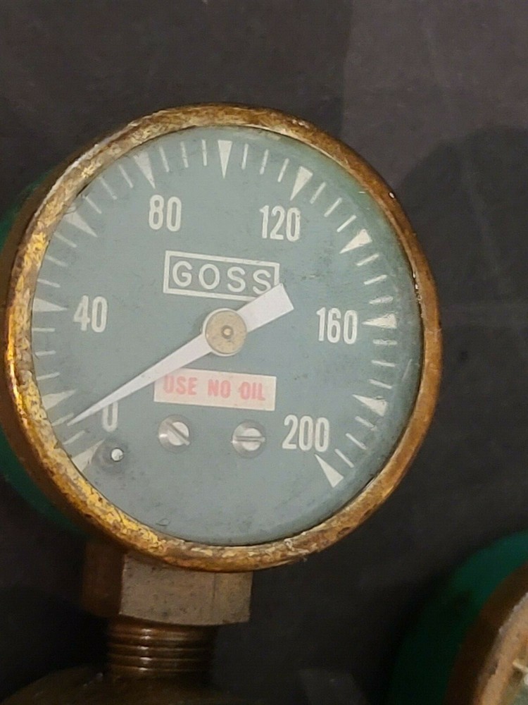 Vintage Goss Acetylene Regulator