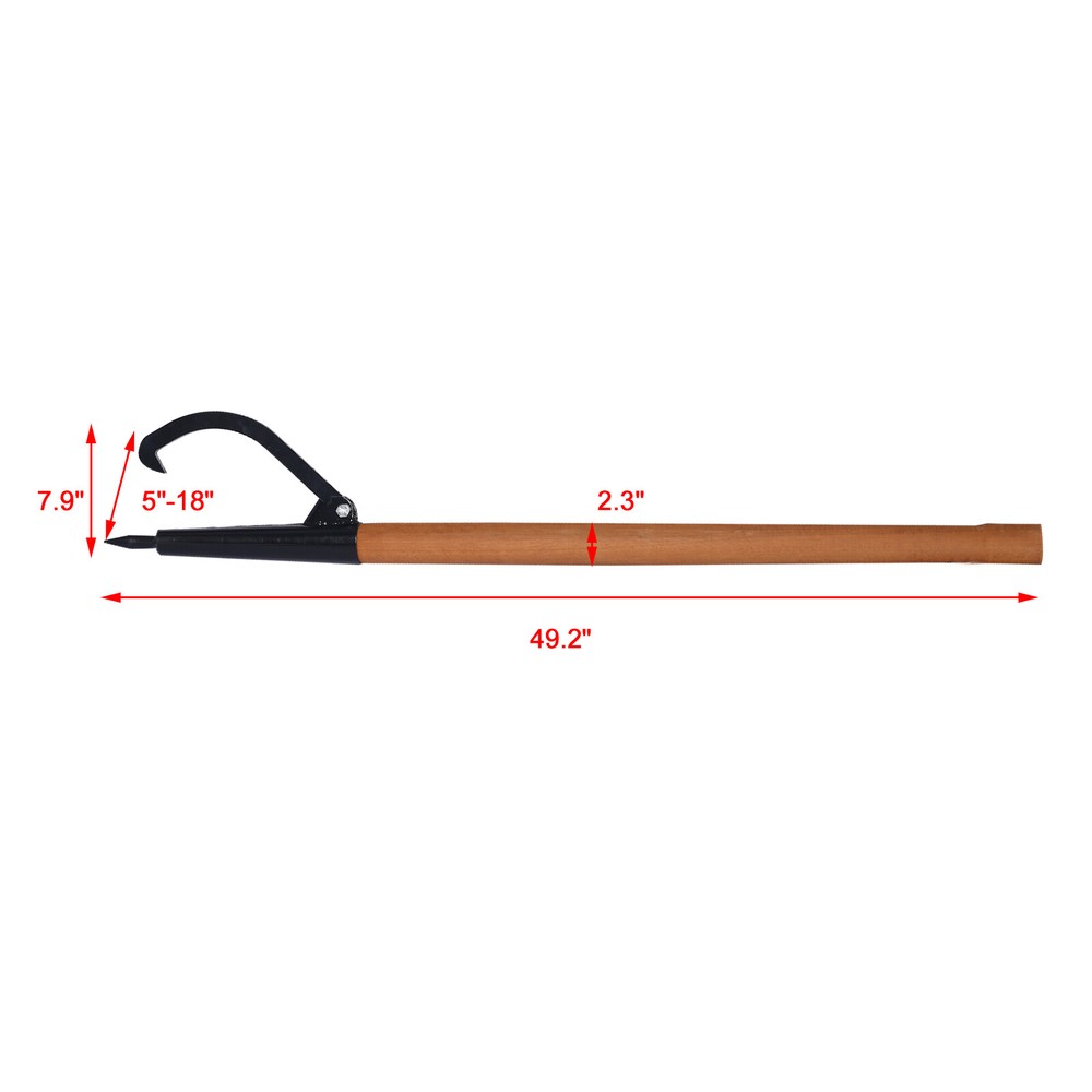 Log Peavy 49" Wood Peavey Logging Tool Log Roller Tool Logging Cant Hook