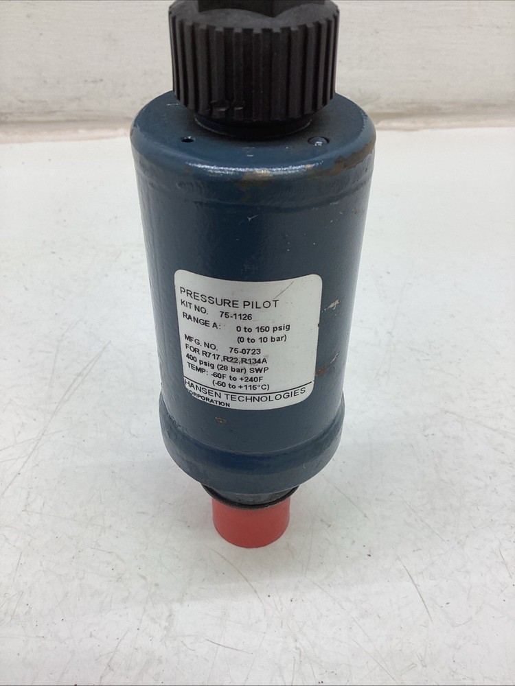 Hansen Pressure Pilot Control Regulator 75-1126 150PSIG UNUSED