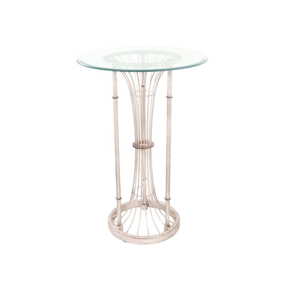 Kalco Lighting Bal Harbour Pub Table, Pearl Silver - 800103PS
