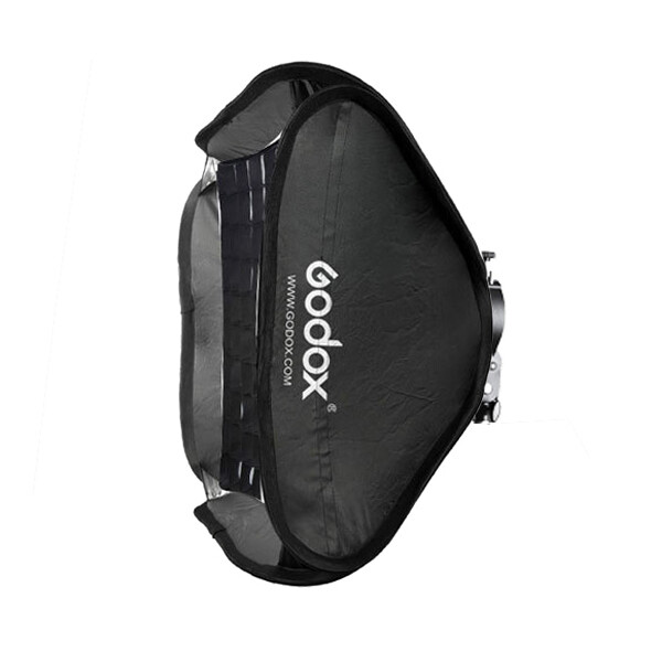 Godox 80X80cm Flash Speedlite Grid Softbox+S2 Bowens Bracket With Carry Case