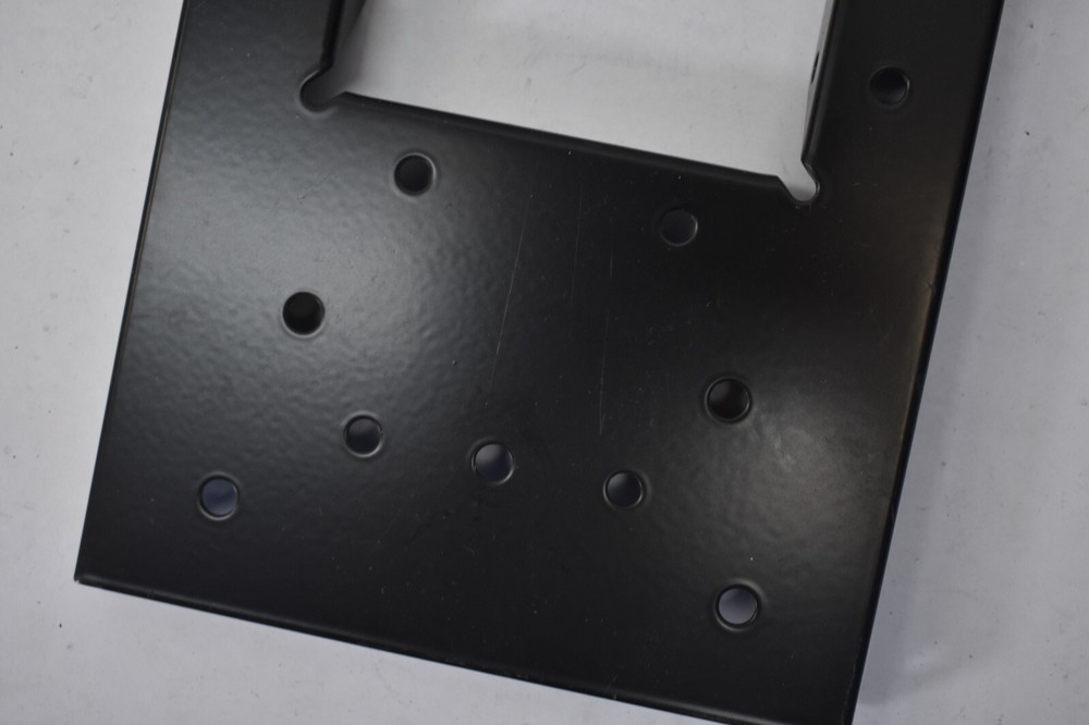 Architectural Mailboxes Black Galvanized Steel Mailbox Mounting Board 4" x 4"