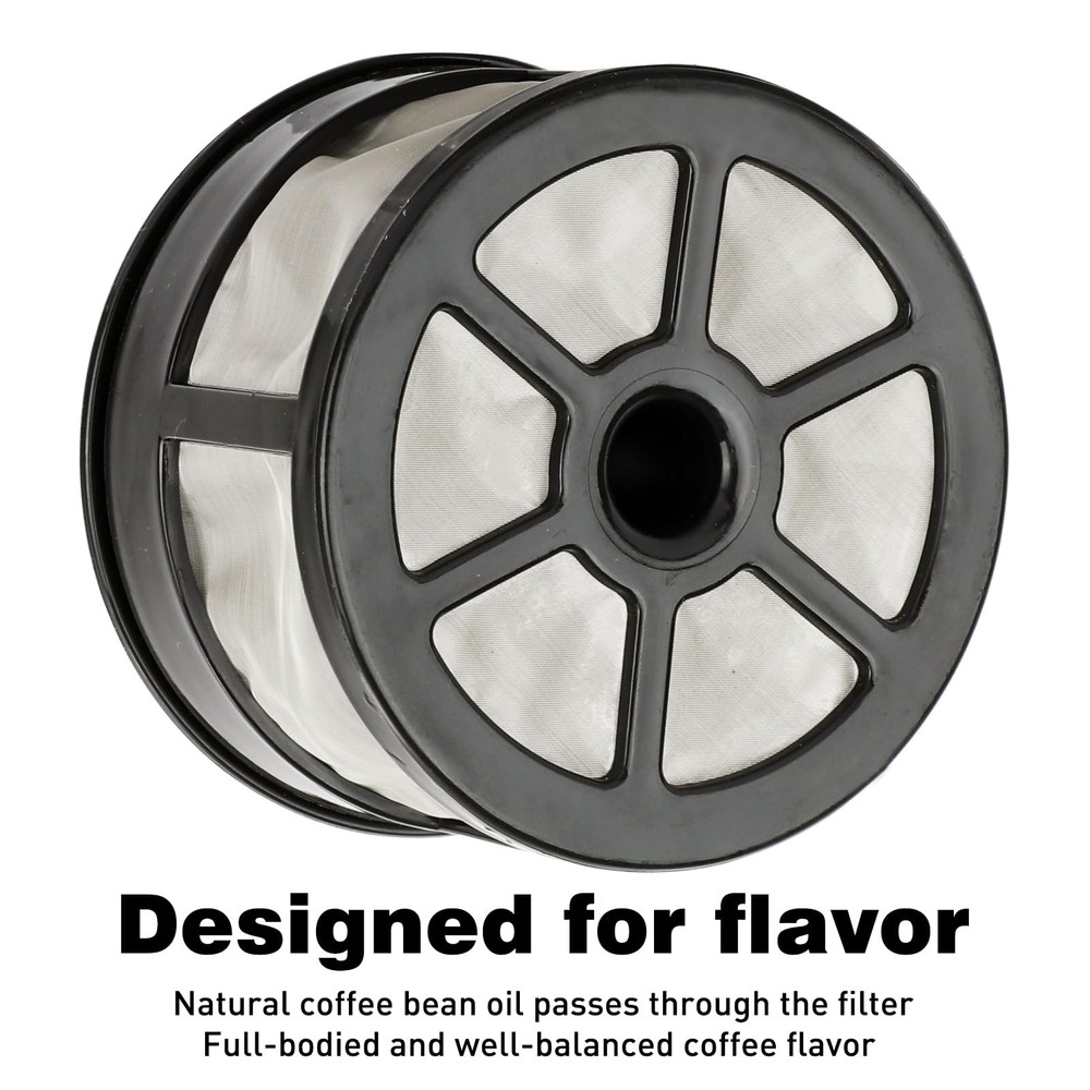 1 Pcs Reusable 7-14 Cup Coffee Filter for Percolator Pot 1, Black