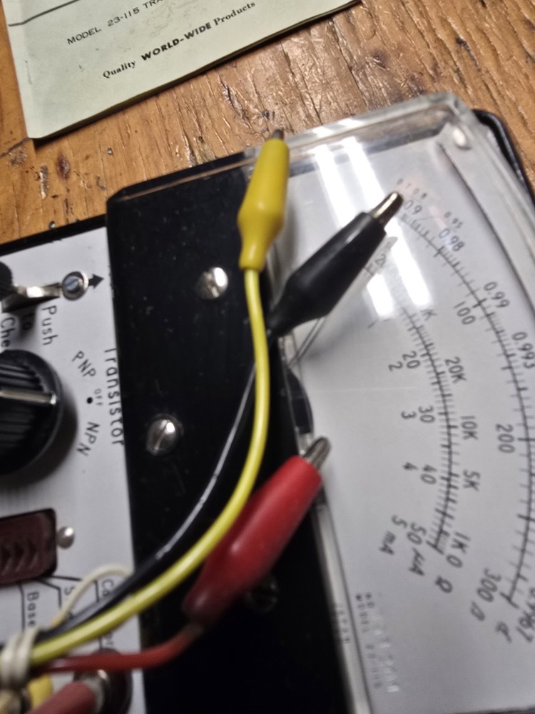 MIDLAND TRANSISTOR CHECKER, MODEL 23-115, ELECTRONICS, VERY GOOD CONDITION