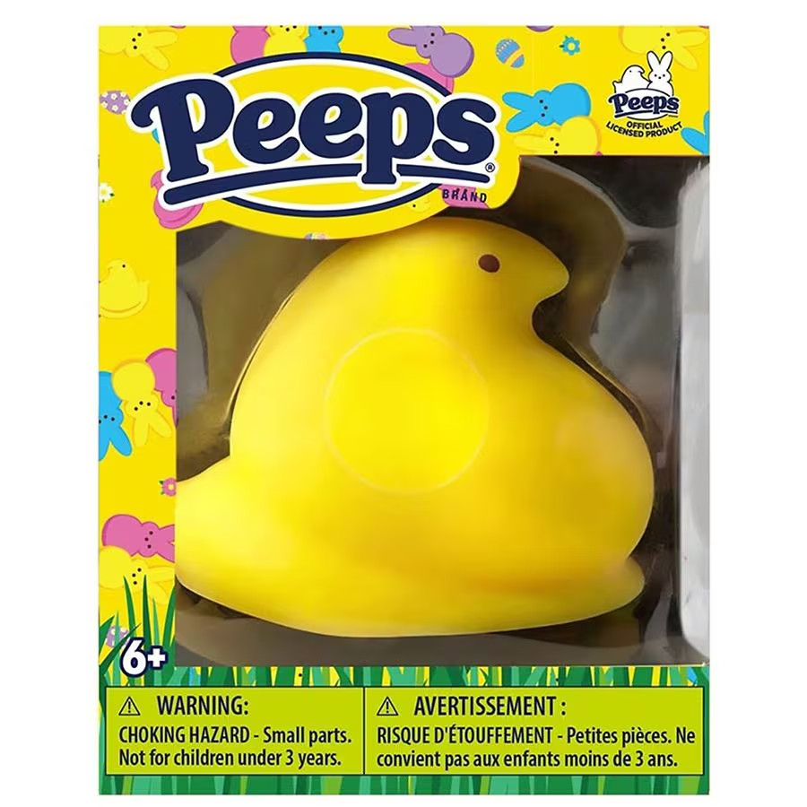 Authentic YELLOW PEEPS Chick Squishy Toy Stress Ball NEW