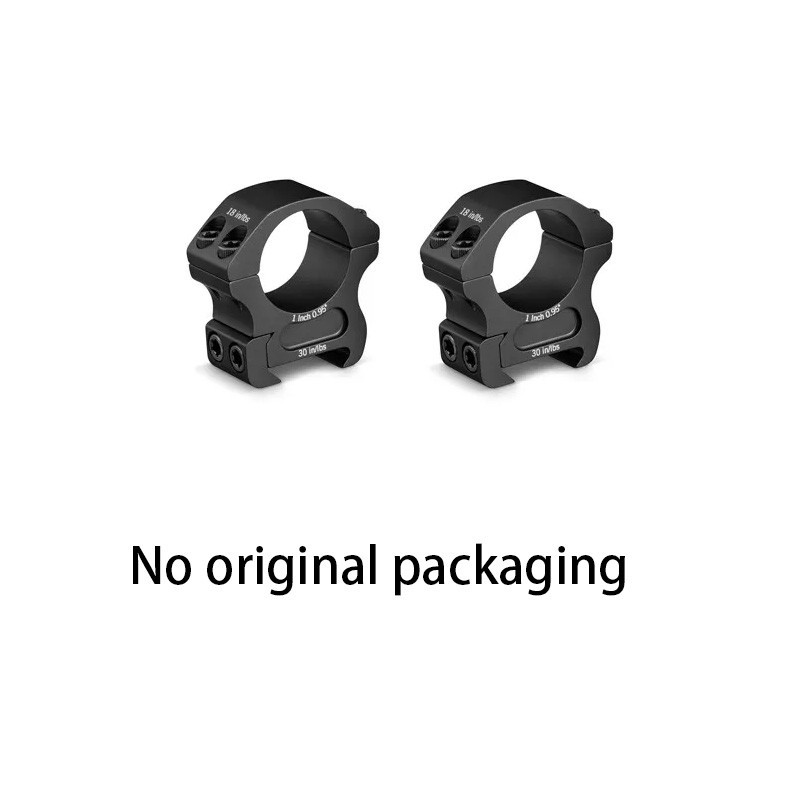 Vortex Optics Pro Series Scope Rings, 1" Medium Height, Black - PR1-M