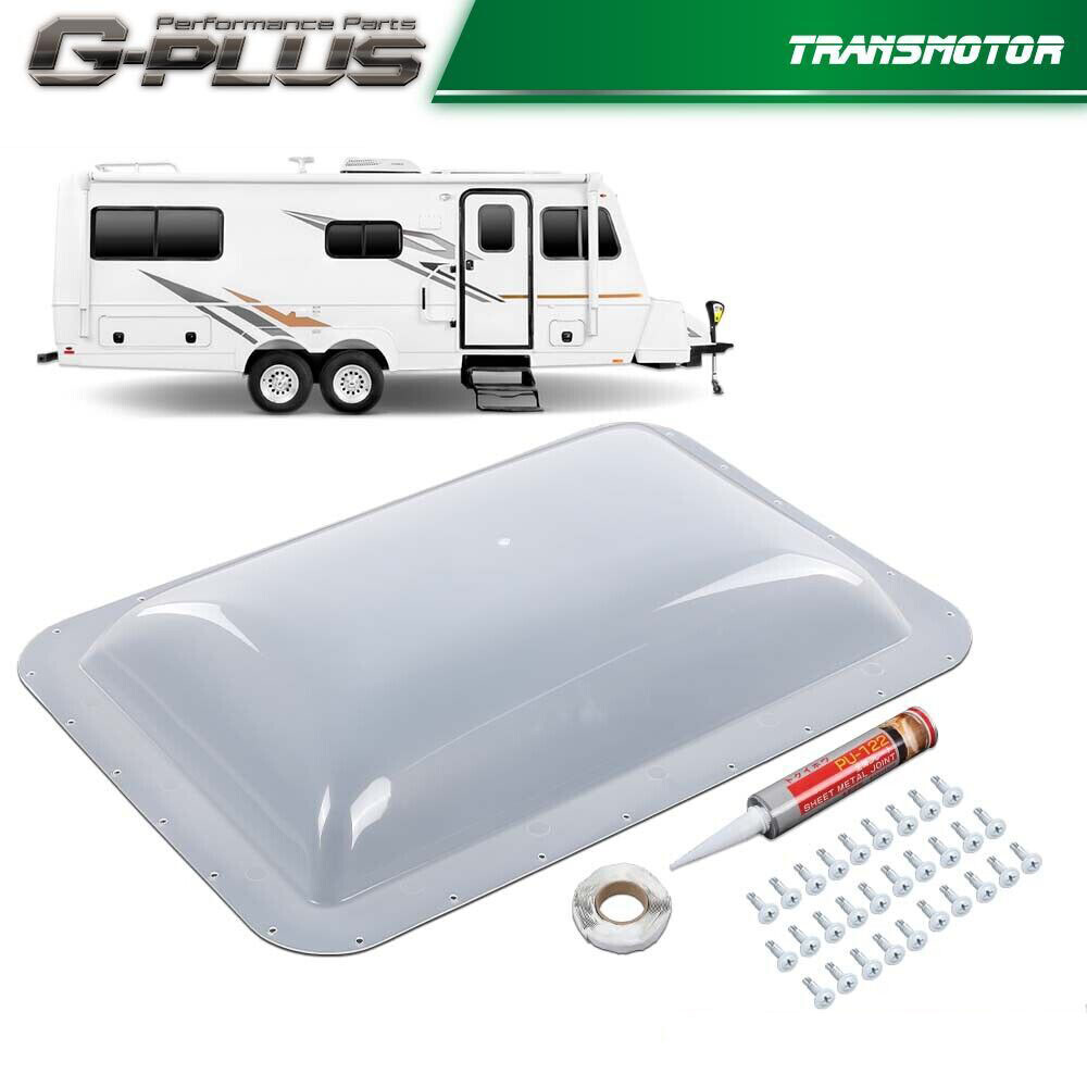 RV Skylight Cover Exterior Semi-Transparent Camper Skylight 17.8" X 25.8" New