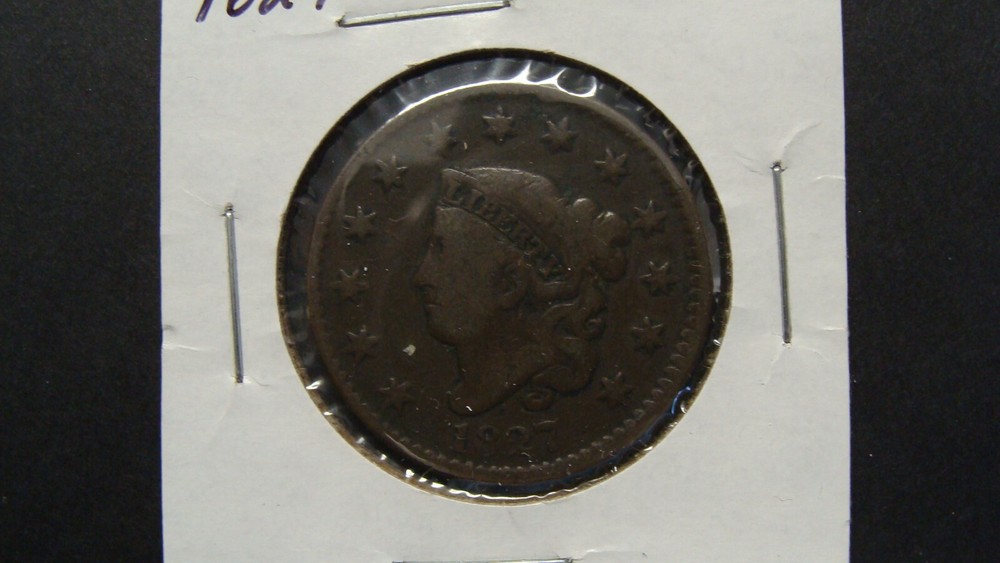 1827 LARGE CENT VG+  STK# C263