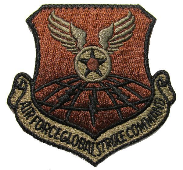 Air Force Global Strike Command OCP Patch with Hook Fastener - Spice Brown